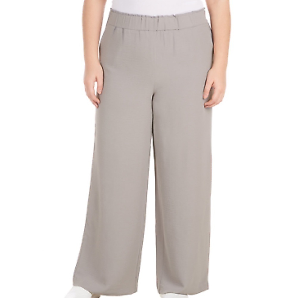 Hilary Radley Women's Wide Leg Crinkle Pants